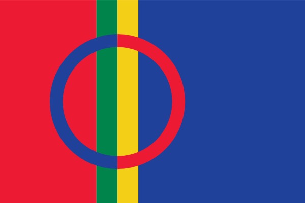 Vlaggetje Lapland / Sami 30x45cm