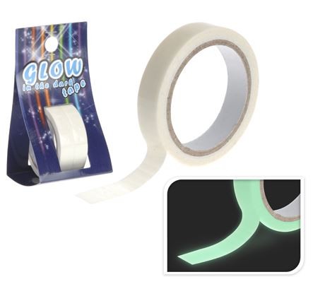 Tape Glow in the dark 10 mm, 2 stuks