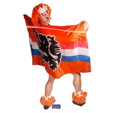 Oranje vlag cape Nederland Leeuw Oranje EK | WK en Koningsdag 150x100 cm