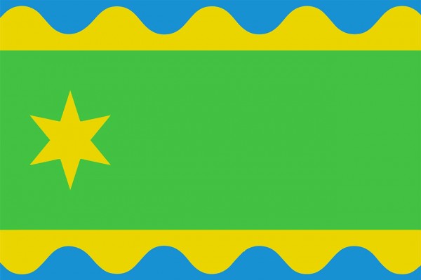 Vlag Noardeast-Fryslan 200x300cm