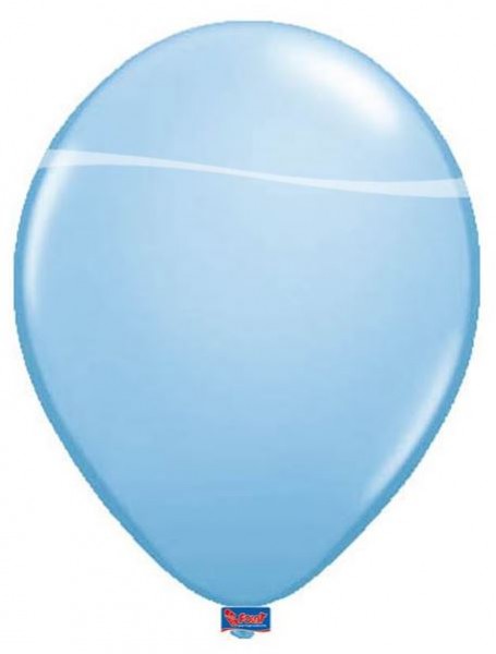 ballon lichtblauw metallic babyblauw 30cm groot 12 inch