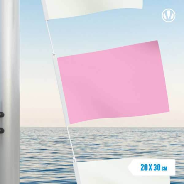 Vlag roze 20x30cm