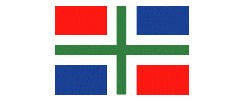 Groninger vlaggetje 10x15cm kleine vlag Groningen