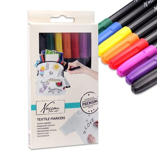 Textielstiften vrolijke kleuren