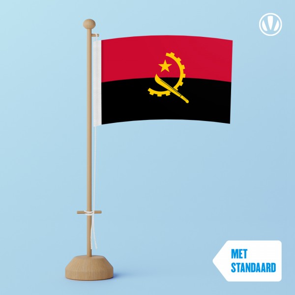 Tafelvlag Angola met standaard