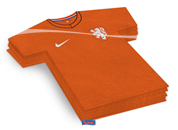 Servetten Oranje Voetbal KNVB shirtjes papier KNVB WK | EK