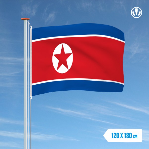 Vlag Noord-Korea 120x180cm