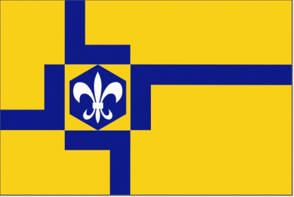 Vlag gemeente Lelystad 150x225cm mastvlag