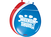 Welkom thuis ballonnen 8 stuks