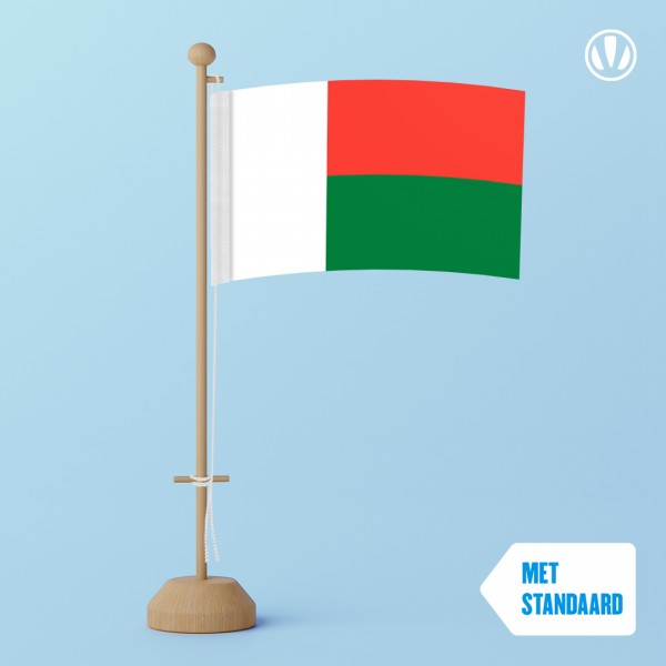 Tafelvlag Madagaskar met standaard