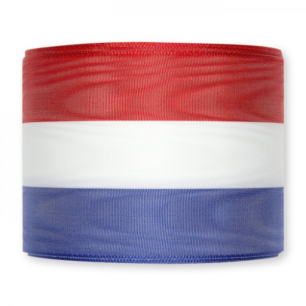 Sjerplint Nederland rood wit blauw moireband 11 cm breed