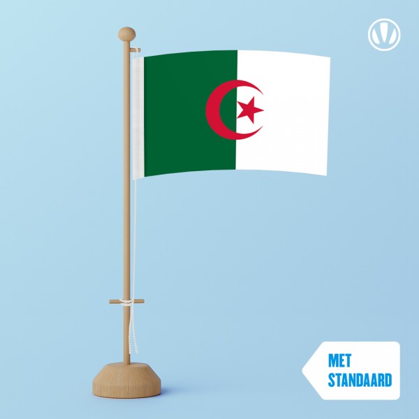 Tafelvlag Algerije met standaard