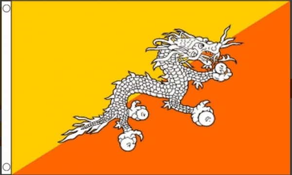 Bhutaanse vlag vlaggen Bhutan 90x150cm Best Value