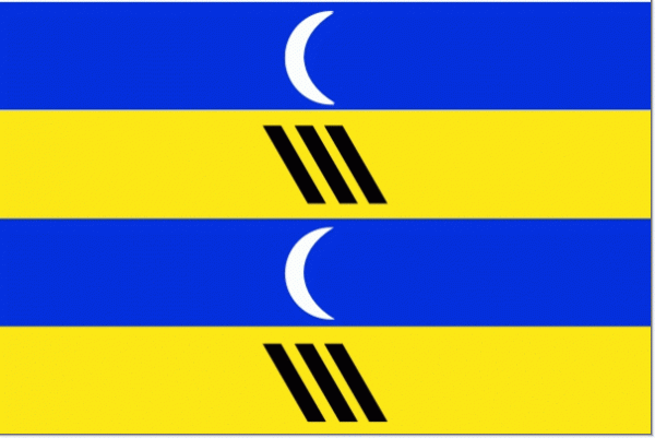 Vlag gemeente Ameland | Amelandse vlaggen 30x45cm Amelander
