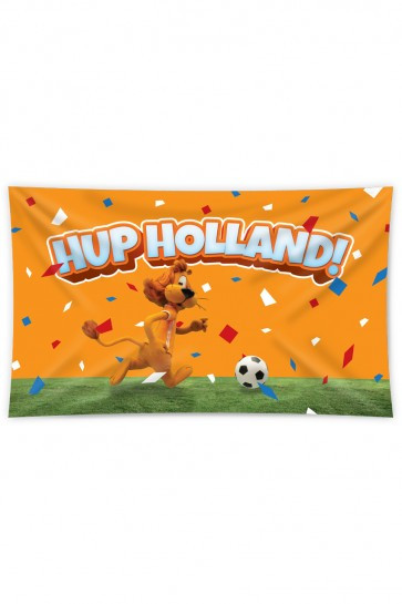 Oranje vlag met loeki de leeuw