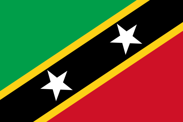 Vlag Saint Kitts en Nevis 70x100cm