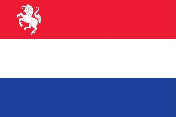 Nederlandse vlag met Twentse Ros inzet 80x120