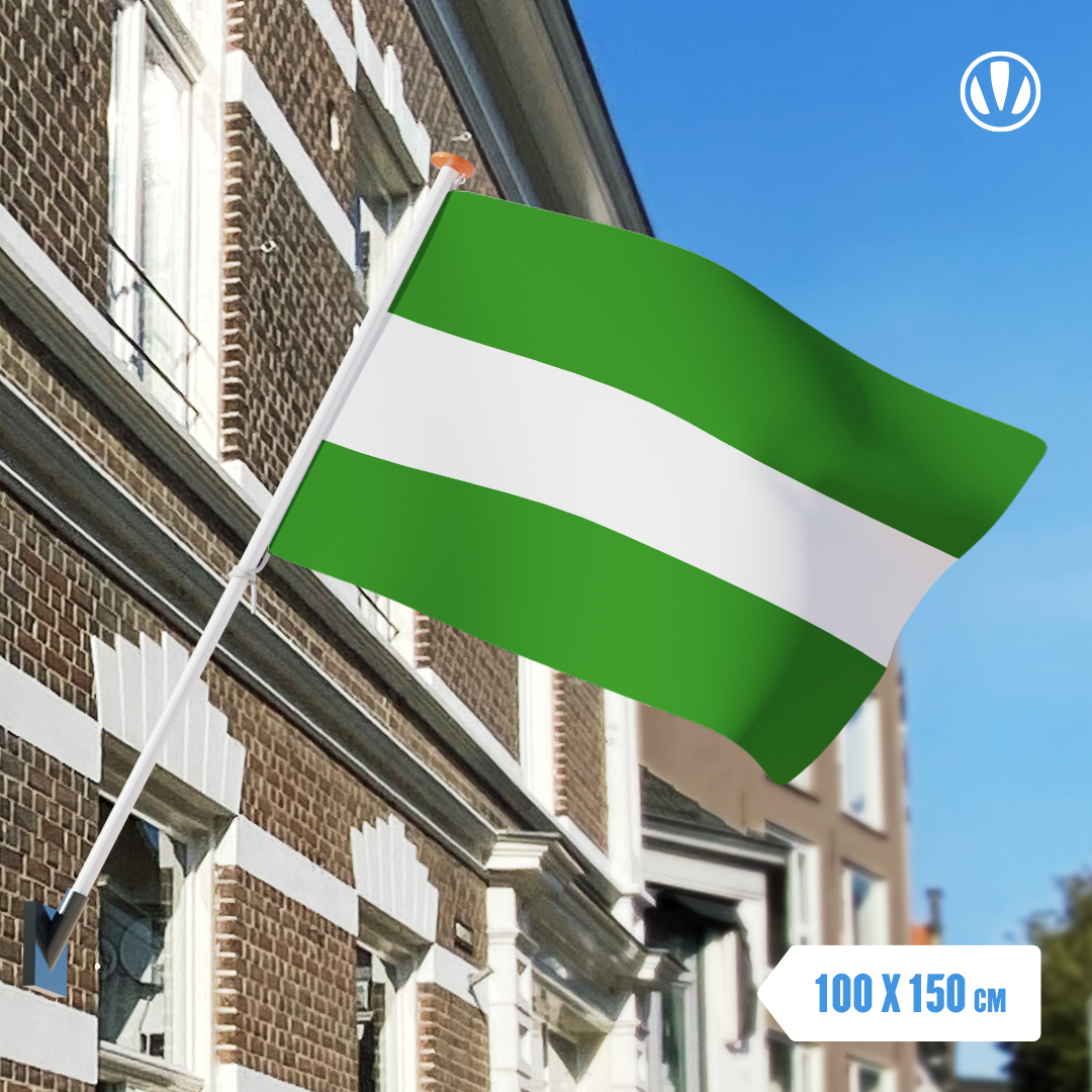 Vlag gemeente Rotterdam 100x150cm voordelig kopen