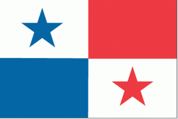 vlag Panama 30x45cm Panamese vlaggen gastenvlag