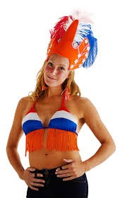 Oranje bikini top RWB Raffia EK | WK en Koningsdag