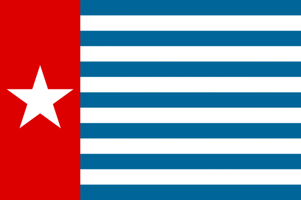 Vlag West Papoea / Morgenster 50x75cm