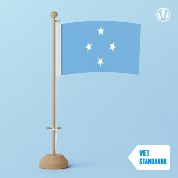 Tafelvlag Micronesia met standaard