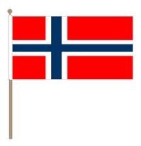 Zwaaivlag Noorwegen, Noorse zwaaivlag 30x45cm, stoklengte 60cm