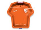Borden Oranje Voetbal Bordjes papier KNVB WK | EK 8 stuks