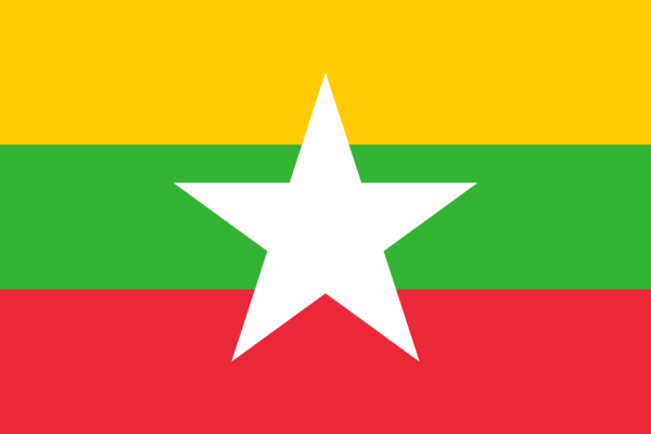 Vlag Myanmar 70x100cm