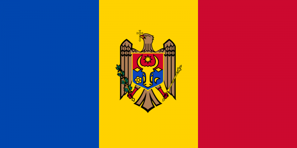 Vlag Moldavië 30x45cm