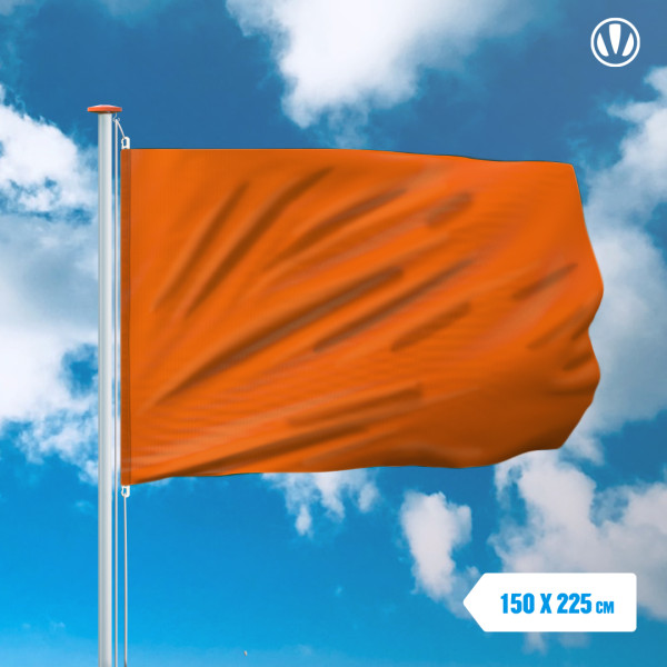 Oranje vlag rechthoekig 150x225cm
