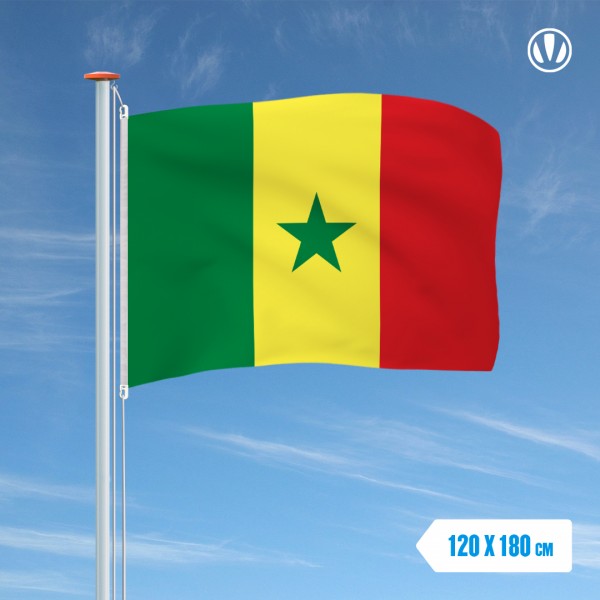 Vlag Senegal 120x180cm