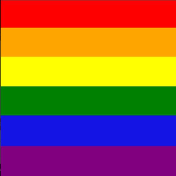 Regenboogbandana | Regenboog bandana's 54x54cm