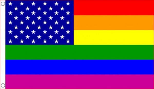 Amerikaanse regenboogvlag gay pride USA