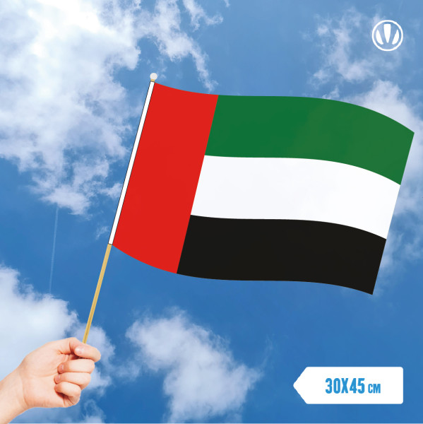 Zwaaivlag Verenigde Arabische Emiraten 30x45cm