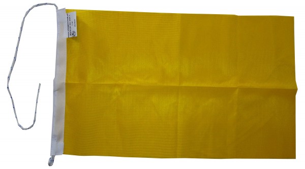 Gele vlag 30x45cm, racevlag