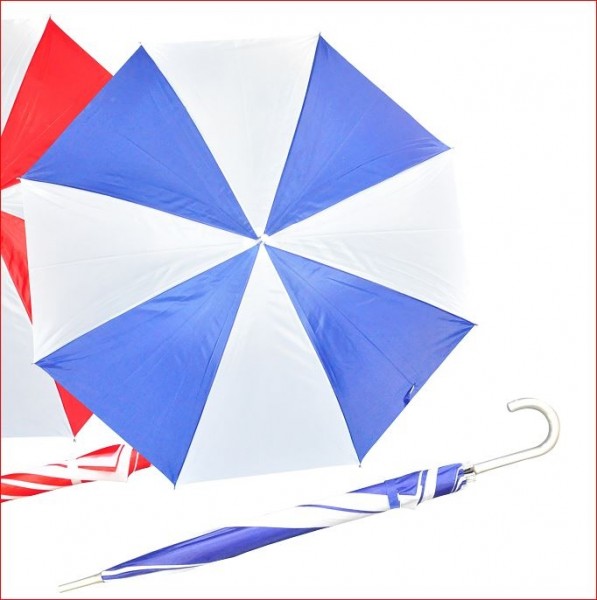 paraplu blauw wit