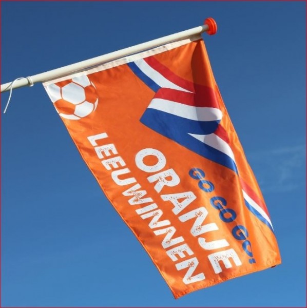 Leeuwinnen vlag oranje dames voetbal