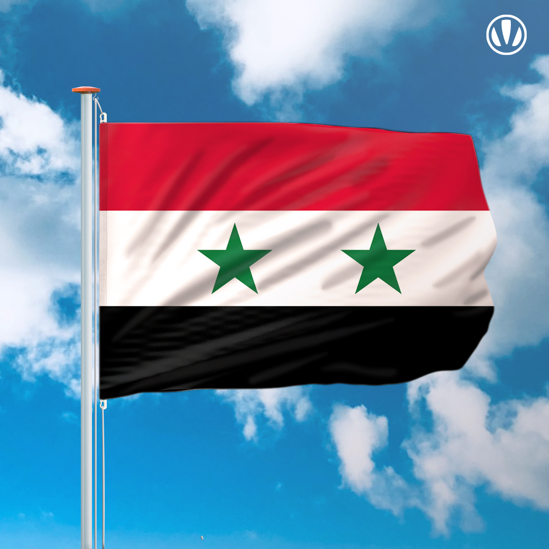 incompleet gekruld Meerdere vlag Syrie | Syrische vlag 150x225cm voordelig kopen bij Vlaggenclub!