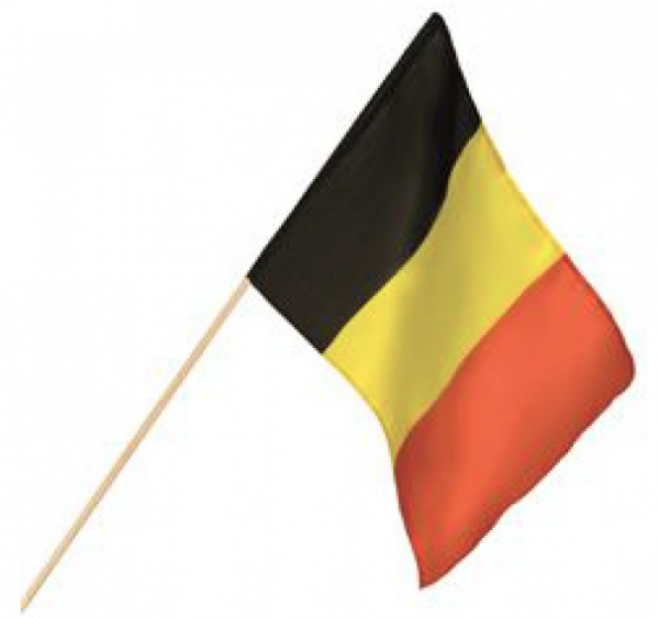 Zwaaivlag België, Belgische zwaaivlaggen 30x45cm luxe