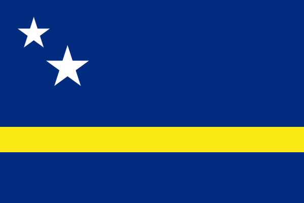 vlag Curacao 40x60cm | Curacaose vlaggen kopen gastenvlag