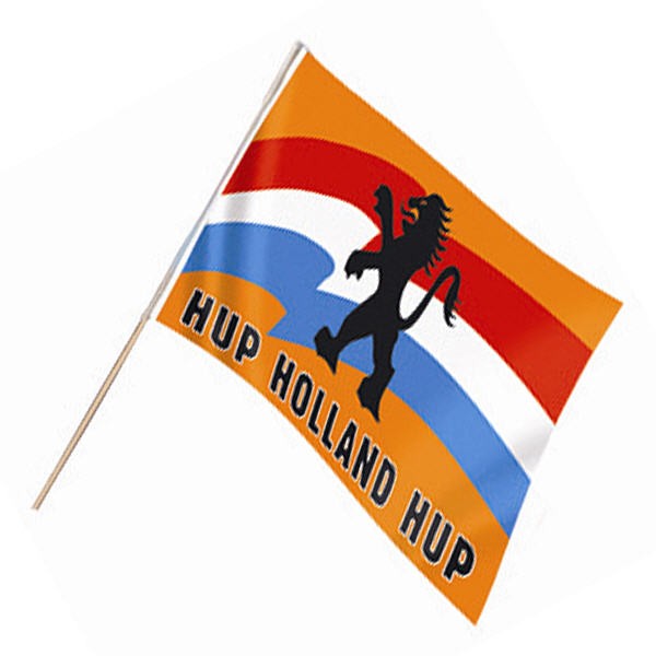 Zwaaivlag Hup Holland Oranje EK | WK