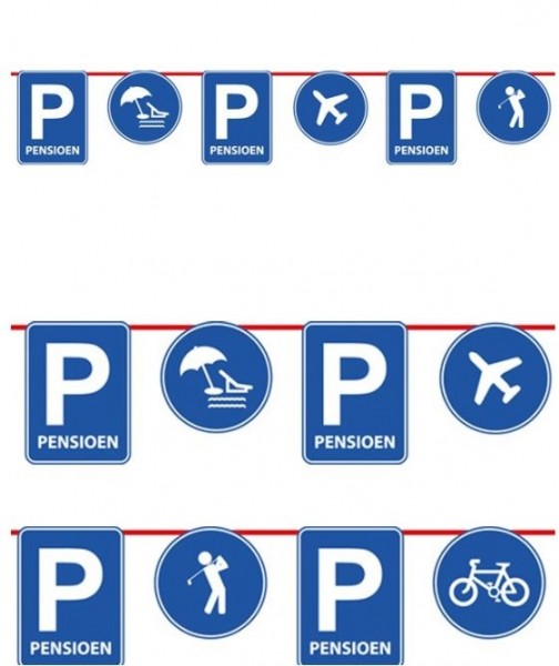 Vlaggenlijn 10m Pensioen papier