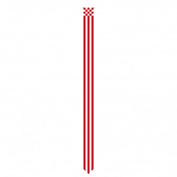 Wimpel Brabant 30x500cm met stokje