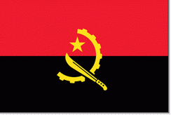 vlag Angola 30x45cm Angolese vlaggen