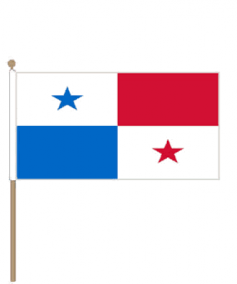 Zwaaivlag Panama 15x22,5cm | Stof