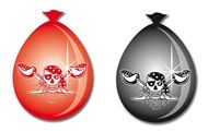 Red Pirate ballonnen 8 stuks vlaggenclub