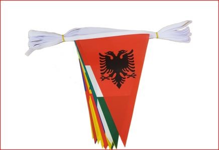 Wimpellijn met 24 Europese landen wimpels