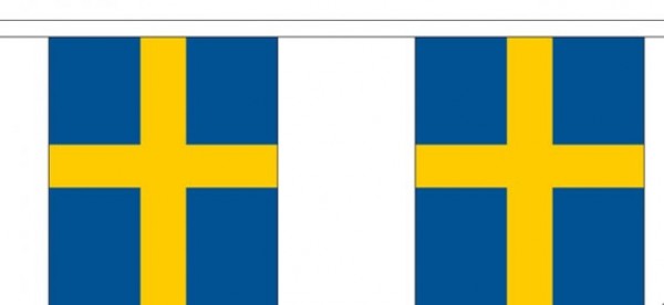 Vlaggenlijn Zweden Zweedse vlaggenlijnen 3m