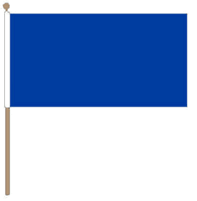 Zwaaivlag blauw 30x45cm, grote racevlag blauw, stoklengte 60cm